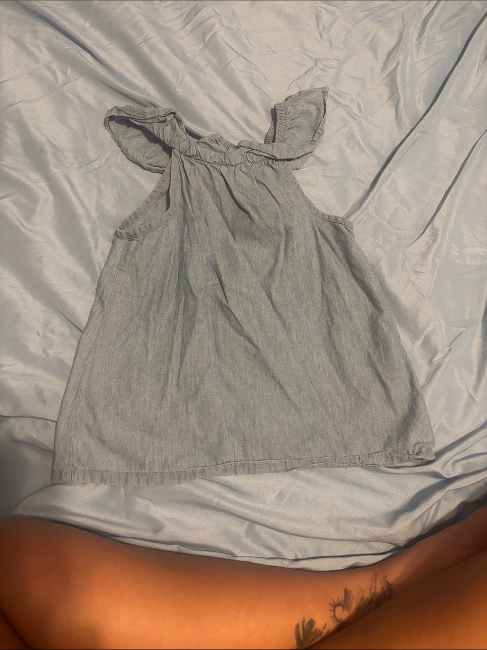 Carter's Light Blue Chambray Tank Top for Girls